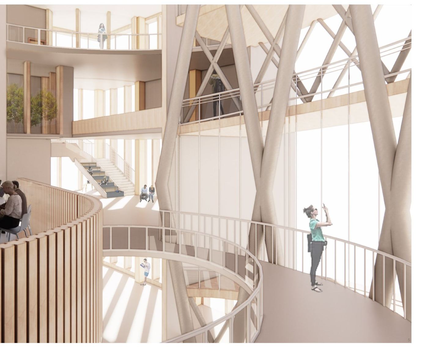 The Learning Thread — Central atrium, Toronto